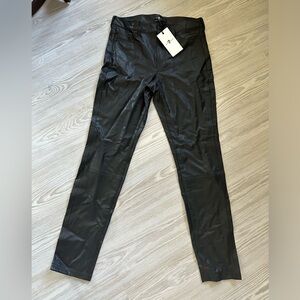 7 For All Mankind NWT Leather Pants size M
